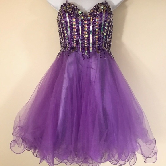 Let's Fashion Prom Dress Purple